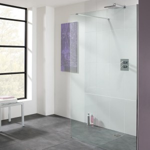 Lakes LK1010-100S Walk-In Levanzo 10mm Frameless Shower Panel 1000x2000mm (Bypass & Side Panels NOT Included)
