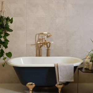 CaPietra Riverside Ceramic Wall Tile (Satin Finish) Perla 900 x 300 x 10mm [7510]
