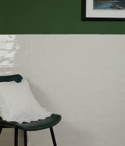 CaPietra Carter Ceramic Wall Tile (Gloss Finish) Milk 300 x 75 x 9mm [13202]