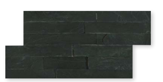 Craven Dunnill 3D Mosaic Slate Wall Tile 350 x 180mm Matt Black (Single) [CR197]