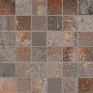 Craven Dunnill CDN3H1 Firestone Shadow Mosaic Floor Tile 300x300mm