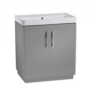 Tavistock CM800FG Compass 80cm Floor standing Vanity Unit with Doors - Grey