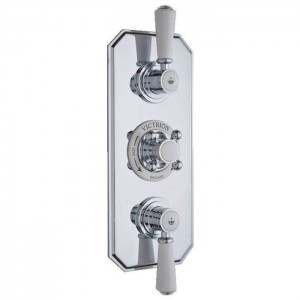 BC Designs CSA030BN Victrion Triple 2-Way Concealed Shower Valve - Brushed Nickel