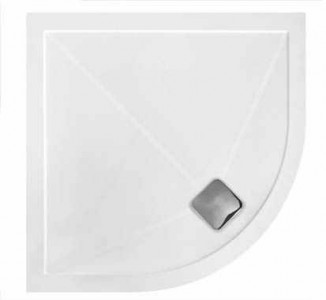 TM UK Elementary Anti-Slip Quadrant Shower Tray 900mm White [DAS0900QUAD]