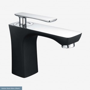 Eastbrook 93.0079 Helston Basin Mono (including waste) Gloss Matt Black Chrome