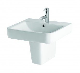 Eastbrook 26.0029 Crowthorne Cloakroom Basin 500mm 1 Taphole White (Pedestal & Brassware NOT Included)