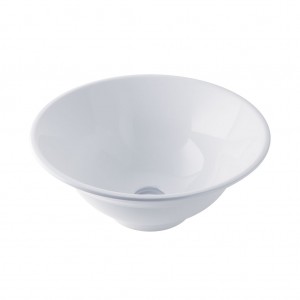 Eastbrook 51.033 Barbro Sit On Basin 460mm No Tapholes White (Waste NOT Included)