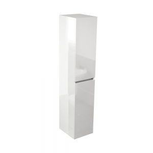 Imex Ceramics ECTSU150WG Echo Double Door Tall Storage Unit 1500mm White Gloss