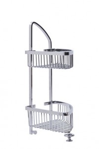 Roper Rhodes Emit Double Corner Basket - Chrome [DC7013]