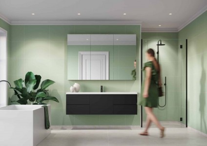 Fibo Olive Green Wet Wall Panel