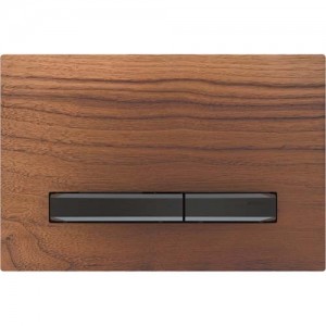 Geberit Sigma50 Matt Black Walnut / Matt Black Chrome [115671JX2]