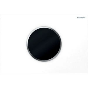 Geberit Touchless Automatic WC Flush - Sigma10 Design - White / Matt chrome [115908KL1]