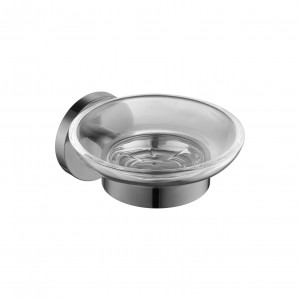 Flova Coco Glass Soap Dish Gun Metal [GM-CO8906-14]