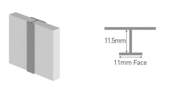 MultiPanel CLASSIC Type D Continuous H Joint 2450mm Bright Polished [MPCHBP]