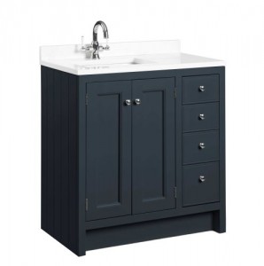 Roper Rhodes Hampton 800 Underslung Basin Vanity Unit - Slate Grey [HAM800B.SG] [BASIN NOT INCLUDED]