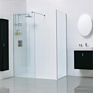 HAVEN Haven6 8mm Wet Room Panel 1200mm [H3SP12CS] [WETROOM PANEL ONLY - BRACE BARS/PIVOT PANELS NOT INCLUDED]