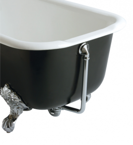 Heritage THC16P Exposed Bath Waste & Overflow with Porcelain Plug Chrome