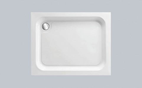 Just Trays Ultracast Rectangular Shower Tray with 4 Upstands 1100x800mm White (Shower Tray Only) [A1180140]