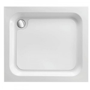 Just Trays Ultracast Flat Top Square Shower Tray 700mm White (Shower Tray Only) [A7004]