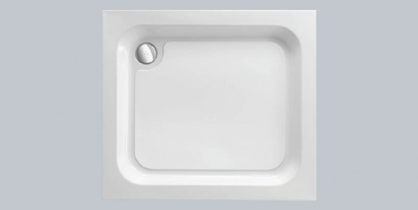 Just Trays Ultracast Flat Top Square Shower Tray 800mm White (Shower Tray Only) [A8004]