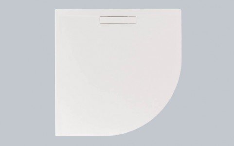 Just Trays Evolved Anti-Slip Quadrant Shower Tray 800mm Matt White [211ASEM80Q100]