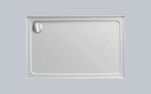 Just Trays Fusion Rectangular Shower Tray with 3 Upstands (Left Hand) 1200x800mm Astro Sand [F1280L314]