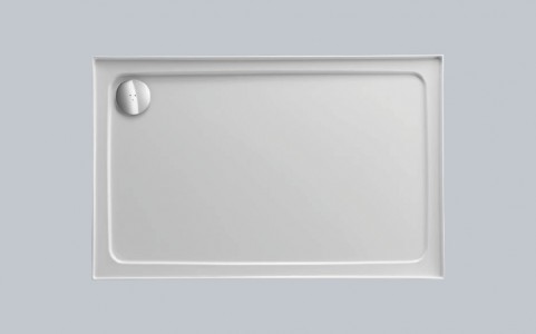 Just Trays Fusion Rectangular Shower Tray with 3 Upstands (Left Hand) 1400x800mm Astro Sand [F1480L314]