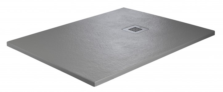 Just Trays Natural Flat to Floor Rectangular Shower Tray 1200x800mm Malham Grey [NTL1280015]