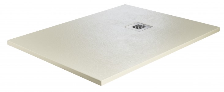 Just Trays Natural Flat to Floor Square Shower Tray 800mm Runswick Cream (Only Image Currently Available) [NTL80011]