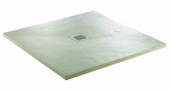 Just Trays Softstone Square Shower Tray 900mm Cream Slate (Shower Tray Only) [SFT90017]
