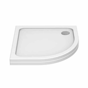 Kudos KStone Anti-Slip Quadrant Shower Tray 1000mm White (Waste NOT Included) [KSQ100SR]