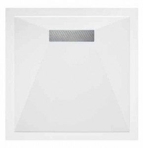 TM UK Linear Square Shower Tray 1000mm White [L251000SQ]