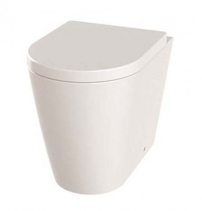The White Space Lab Rimless Back to Wall WC Pan - White [LABW1] - (WC pan only - Seat NOT Included)
