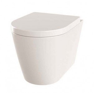 The White Space Lab Rimless Wall Mounted WC Pan [LABW2] - (WC pan only - Seat NOT Included)