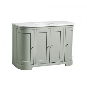 Tavistock LAN1200CPG Lansdown 1200 Curved Underslung Vanity Unit - Pebble Grey