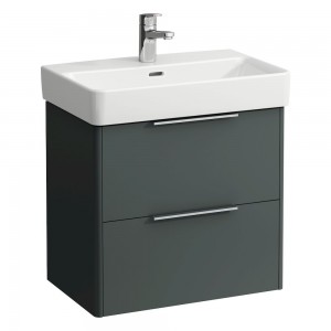 Laufen 22121102661 Base Vanity Unit - 2x Drawers 570x360x515mm Traffic Grey (Vanity Unit Only - Basin NOT Included)