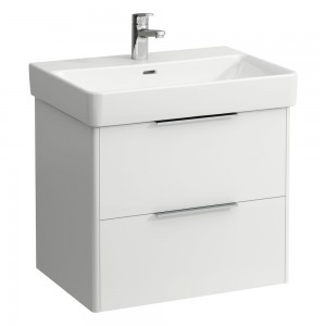Laufen 22921102611 Base Vanity Unit - 2x Drawers 615x440x515mm Gloss White (Vanity Unit Only - Basin NOT Included)