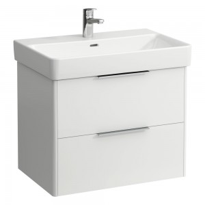 Laufen 23321102611 Base Vanity Unit - 2x Drawers 665x440x515mm Gloss White (Vanity Unit Only - Basin NOT Included)