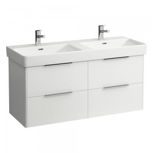Laufen 24941102611 Base Vanity Unit - 4x Drawers 1160x440x515mm Gloss White (Vanity Unit Only - Basin NOT Included)