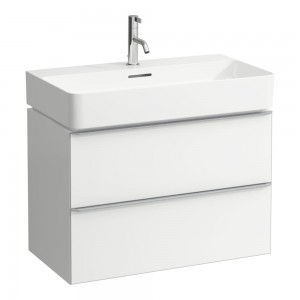 Laufen 4101821601001 Space 2-Drawer Vanity Unit 735x410mm White (Basin NOT Included)