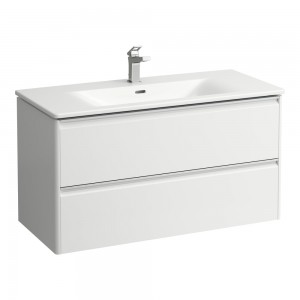 Laufen 8607079991041 Palace Combipack Slim Washbasin with 2-Drawer Vanity Unit 450x545x1000mm Multi Colour (Brassware NOT Included)
