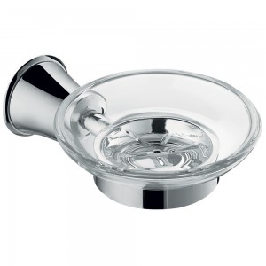 Flova Liberty Glass Soap Dish Chrome [LI8987]