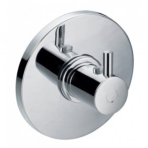 Flova LVT111 Levo Concealed Thermostatic Mixer Valve with Dual Outlet (excl Shut-Off Valve) Chrome