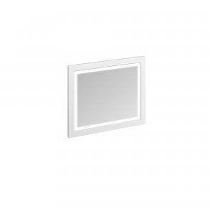 Burlington LED Framed Mirror with Infra-Red Switch 900 x 750mm Matt White [M9MW]