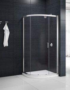 MERLYN MB1Q1080 MBox Single Door Offset Quadrant Shower Enclosure 1000x800mm Chrome