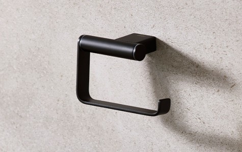 Miller 8410B Miami Toilet Roll Holder 90x140mm Matt Black