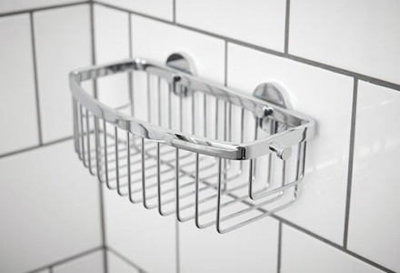 Miller 866CG Classic Gluable D-Shaped Basket 80x250mm Chrome