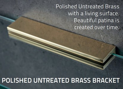 Miller 8102MP Classic Bracket for Glass Shelf - Polished Brass (Bracket Only)