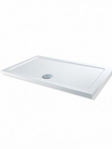 MX Group Elements Rectangular Shower Tray with 90mm Waste 900x700mm White [XHB]
