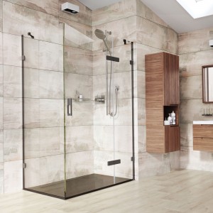 Roman Liberty 8 Side Panel 900mm Corner Fitting - Chrome [K1R913S] [SIDE PANEL ONLY DOOR AND IN-LINE PANEL NOT INCLUDED]